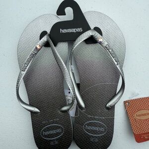 Slim Prism Womens Sandals Swarovski Flip-Flops SIZE 6